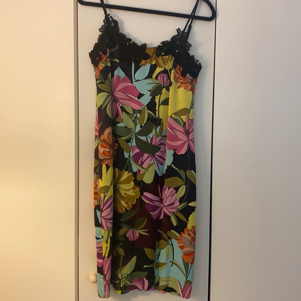 Floral strappy Trina Turk dress